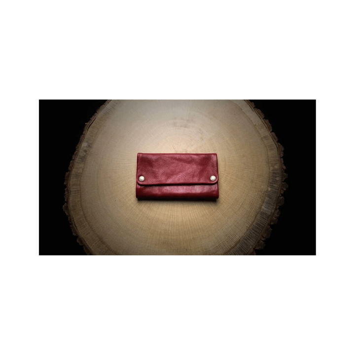 Kavatza Tabaktasche Flamenco Red aus rotem Kuhleder