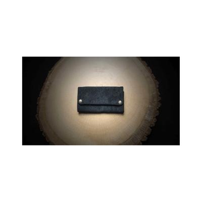 Kavatza Tabaktasche Suede Ethnic Black aus schwarzem Leder