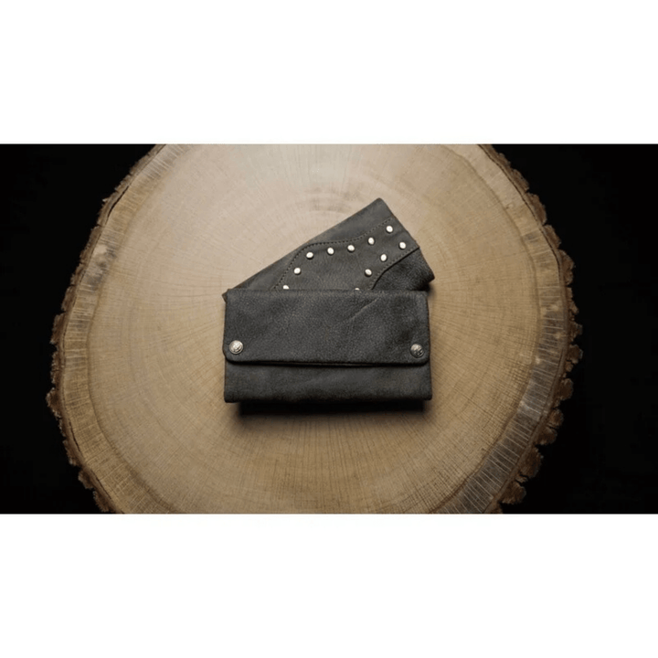 Kavatza Tabaktasche Wild Thing Grey Brown aus Kuhleder