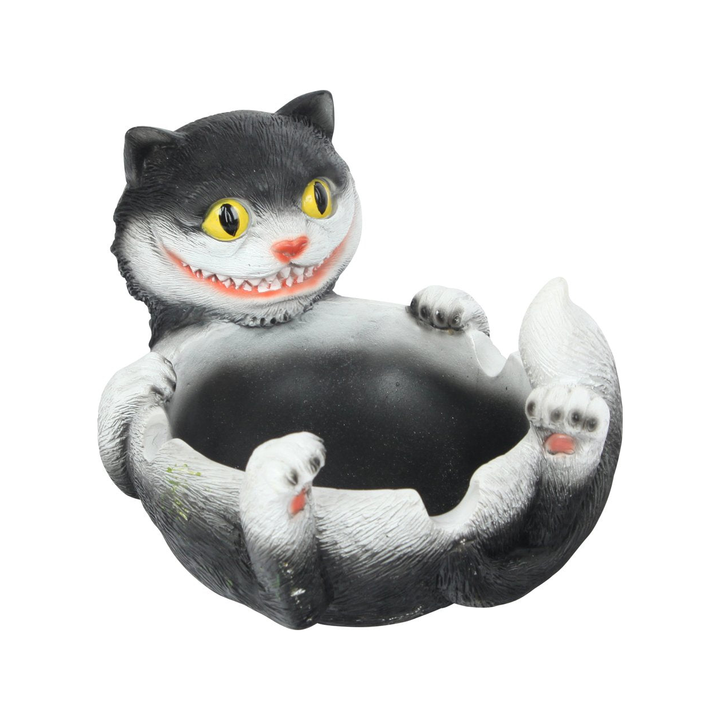 Keramik-Aschenbecher im Katzen-Design, 9 cm, Ansicht 2