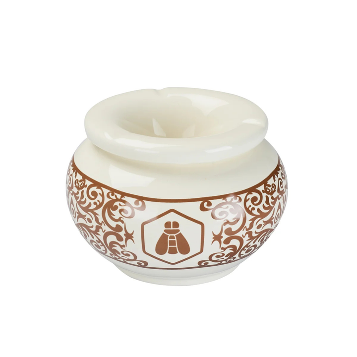Moroccan Cream Keramik Aschenbecher mit abnehmbarem Deckel