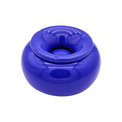 Blauer Keramik Aschenbecher XXL im Moroccan Design