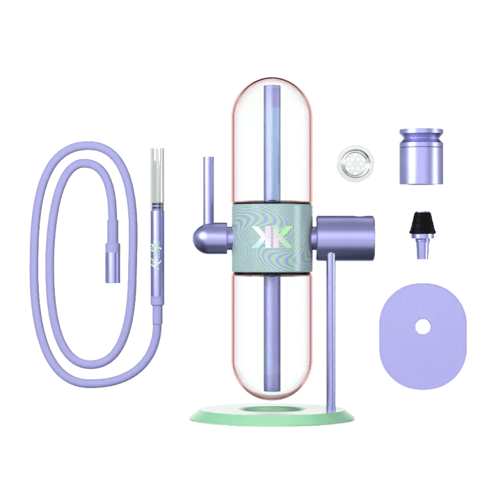 Khalifa Stündenglass Gravity Infuser mit Silikonschlauch Glasbowl und Hookahbowl