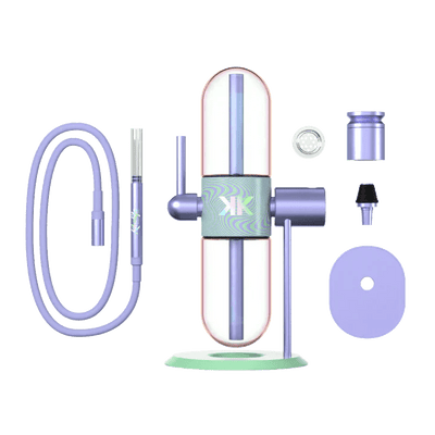 Khalifa Stündenglass Gravity Infuser mit Silikonschlauch Glasbowl und Hookahbowl