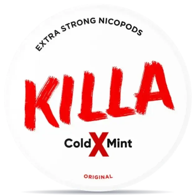KILLA Cold X Mint All White Snus 16g Dose