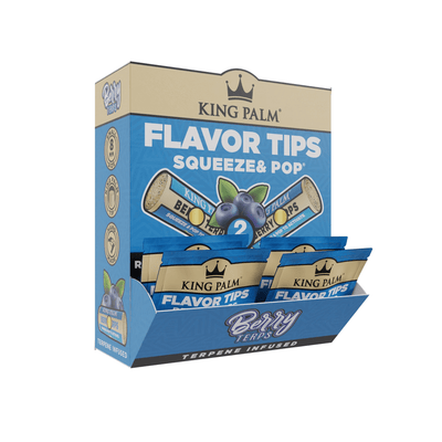 King Palm Berry Terps Flavor Tips Display mit 50 Packungen