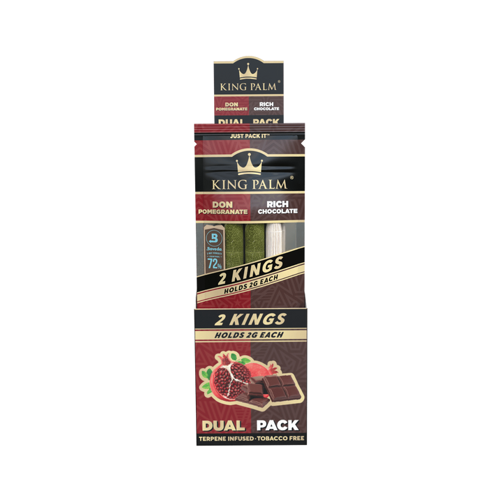 King Palm Don Pomegranate & Chocolate Display mit 20 Packungen