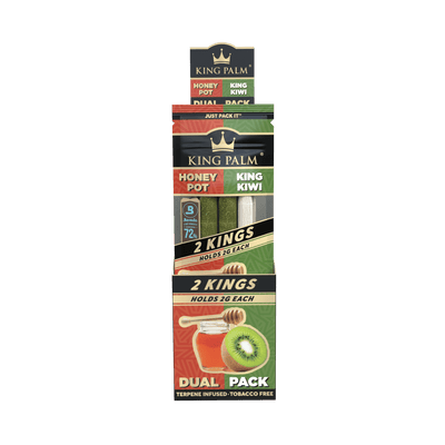 King Palm Honey Pot & King Kiwi Display mit 20 Packungen