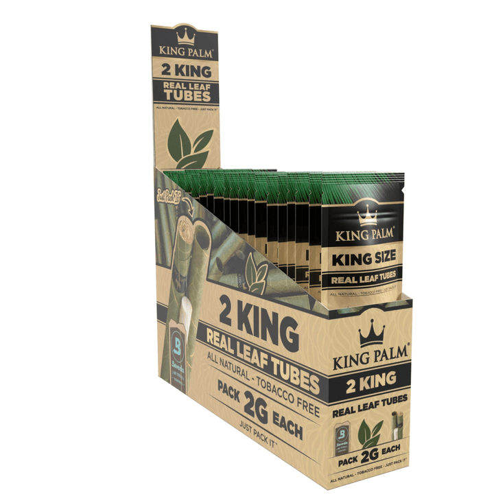 King Palm King Natural Display schräg, 20 Packungen