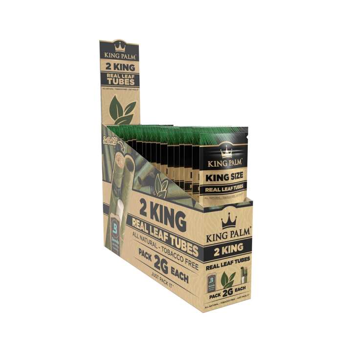 King Palm King Natural Display schräg, 20 Packungen