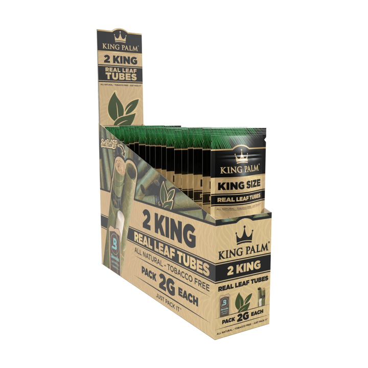 King Palm King Natural Display schräg, 20 Packungen