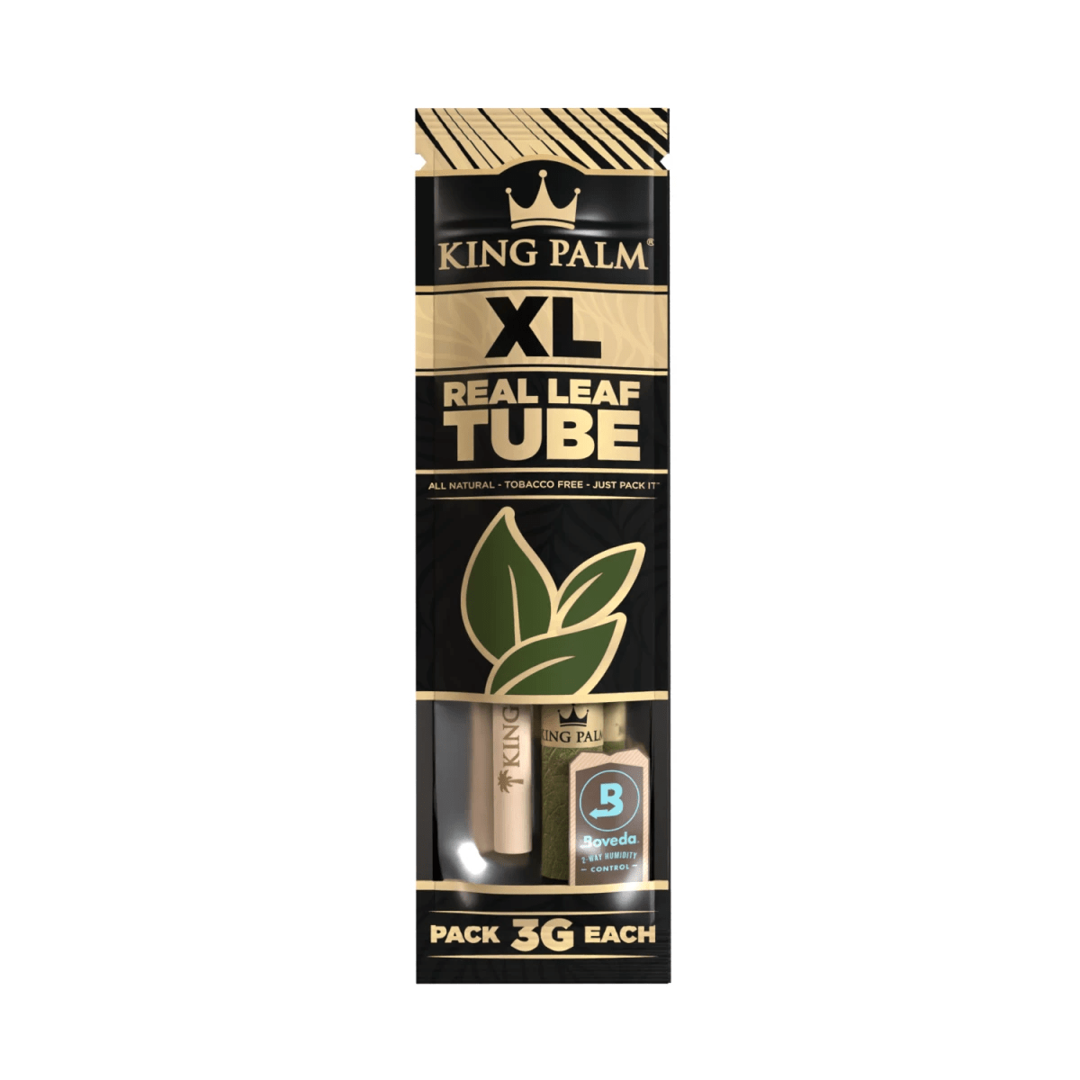 King Palm King XL Natural Real Leaf Tube Packung