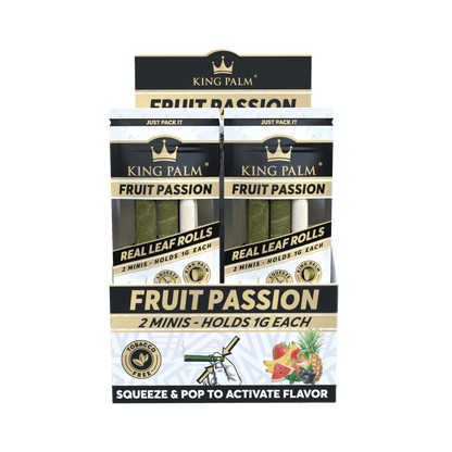 King Palm Mini Fruit Passion Display mit 20 Packungen