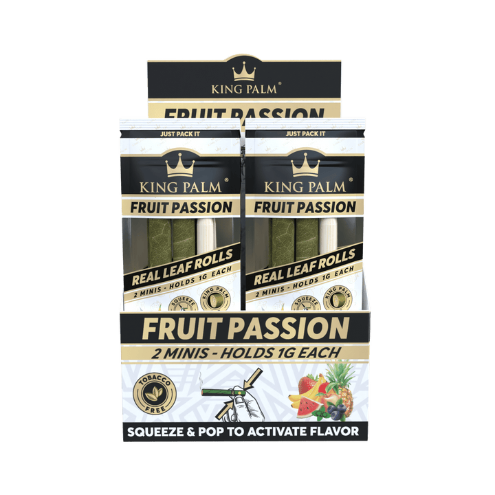 King Palm Mini Fruit Passion Display mit 20 Packungen