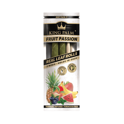King Palm Mini Fruit Passion Real Leaf Rolls 2 Stück