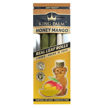 King Palm Mini Honey Mango 2er-Pack Palmblatt Mini Rolls