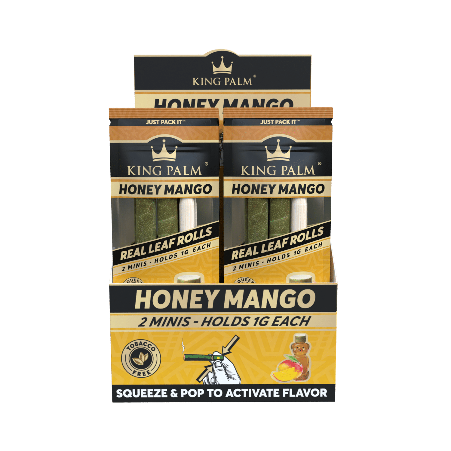 King Palm Mini Honey Mango Display mit 20 Packungen