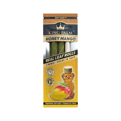 King Palm Mini Honey Mango 2er-Pack Palmblatt Mini Rolls