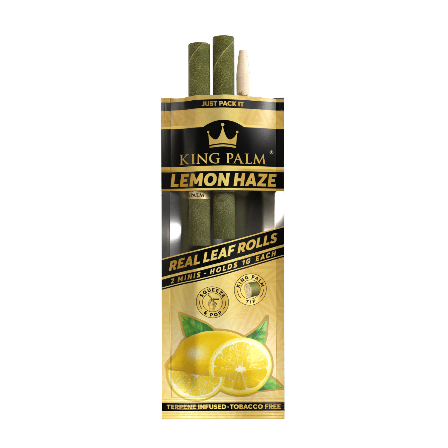 King Palm Mini Lemon Haze 2er-Pack schräg aufgenommen
