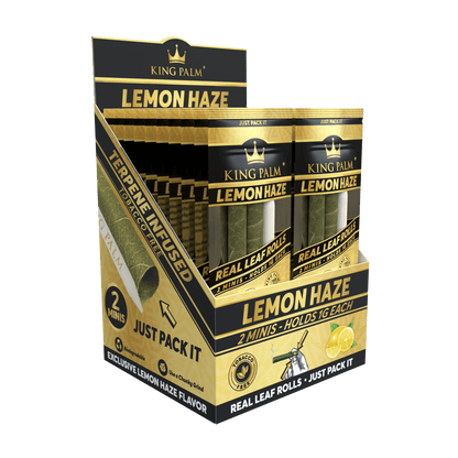 Detailansicht King Palm Mini Roll Lemon Haze mit Tip