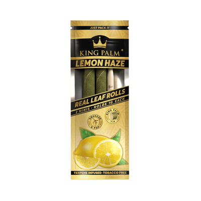 King Palm Mini Lemon Haze Real Leaf Rolls 2 Stück