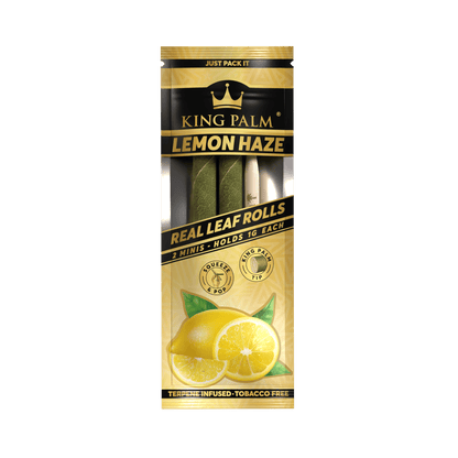King Palm Mini Lemon Haze Real Leaf Rolls 2 Stück