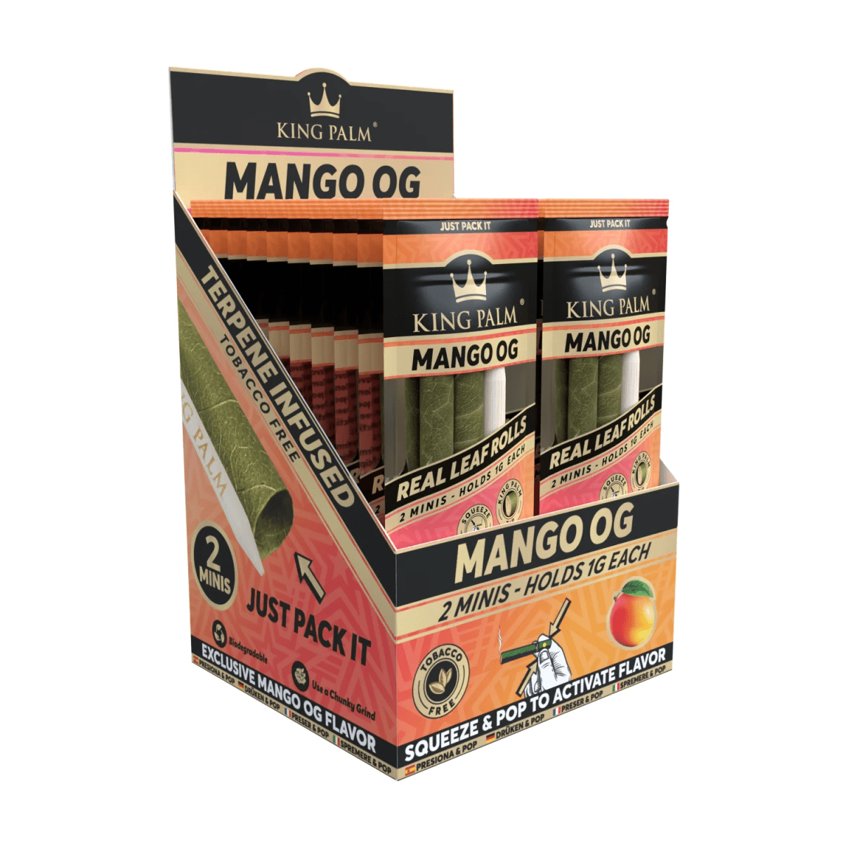 King Palm Mini Mango OG 2er-Pack schräg aufgenommen
