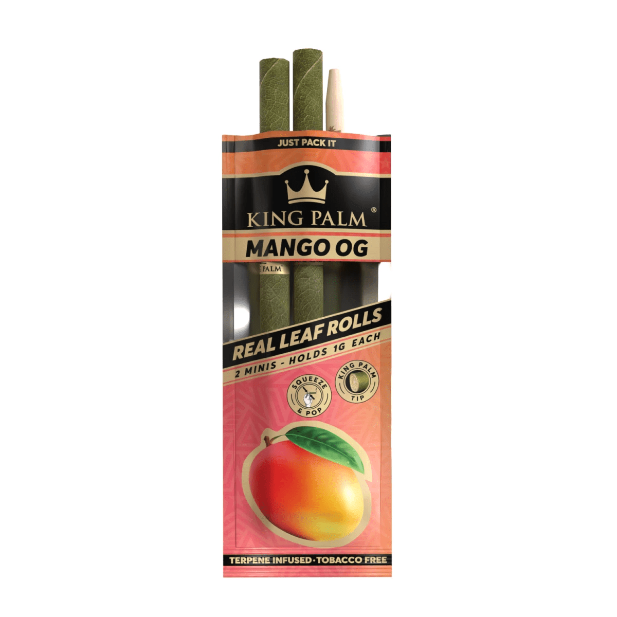 Detailansicht King Palm Mini Roll Mango OG mit Tip