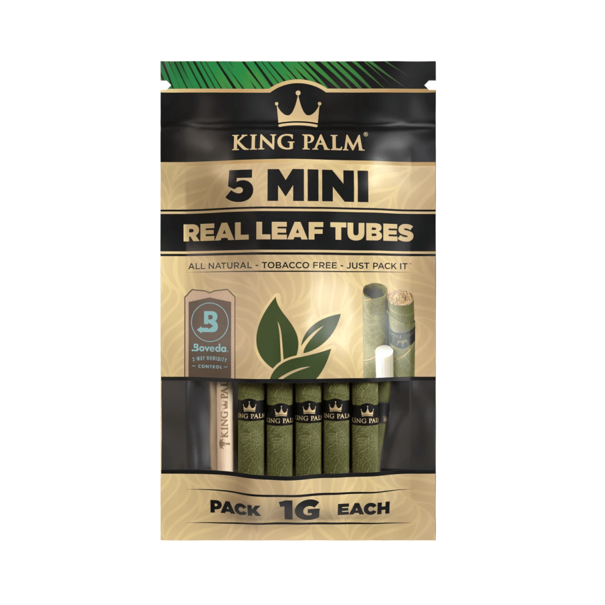 King Palm Mini Natural Palmblatt-Blättchen 5 Stück Packung