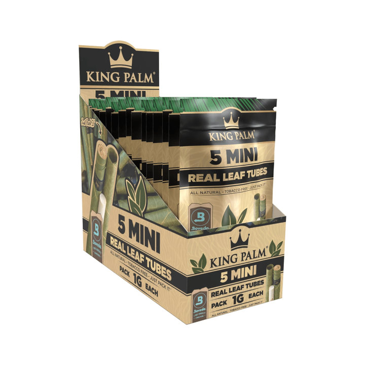 King Palm Mini Natural Palmblatt-Blättchen Packung Detailansicht