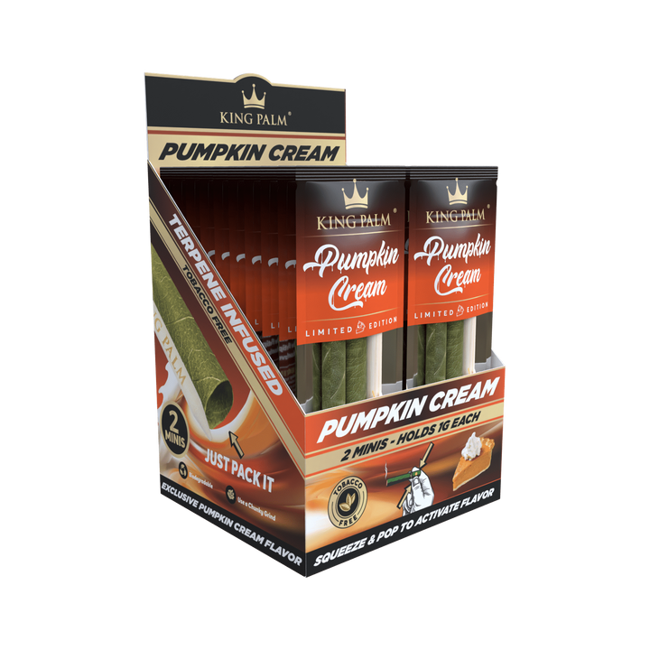 King Palm Mini Pumpkin Cream 2er-Pack schräg aufgenommen