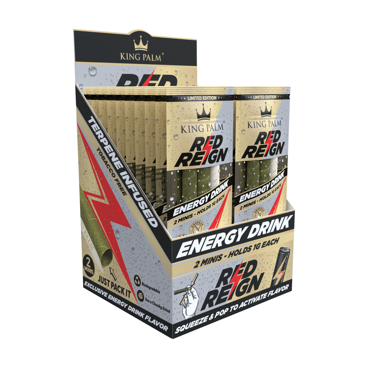 King Palm Mini Red Reign 2er-Pack schräg aufgenommen