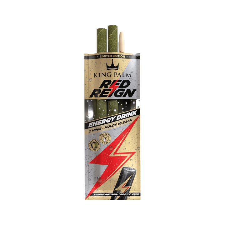 Detailansicht King Palm Mini Roll Red Reign mit Tip