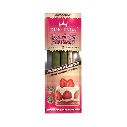 King Palm Mini Strawberry Shortcake 2 Stück Real Leaf Rolls