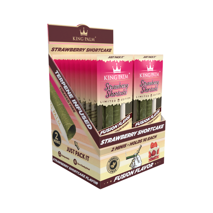 King Palm Mini Strawberry Shortcake 2er-Pack schräg aufgenommen