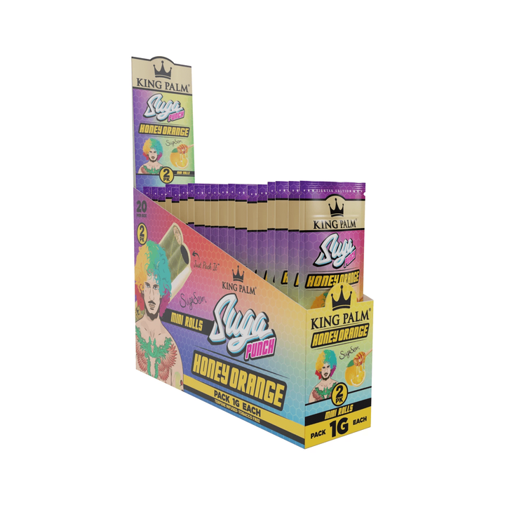King Palm Suga Punch Display mit 20 Packungen