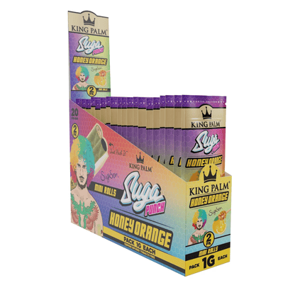 King Palm Suga Punch Display mit 20 Packungen