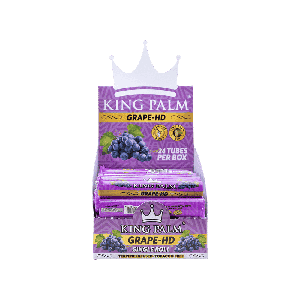 King Palm Mini Tube Grape HD Display mit 24 Tubes