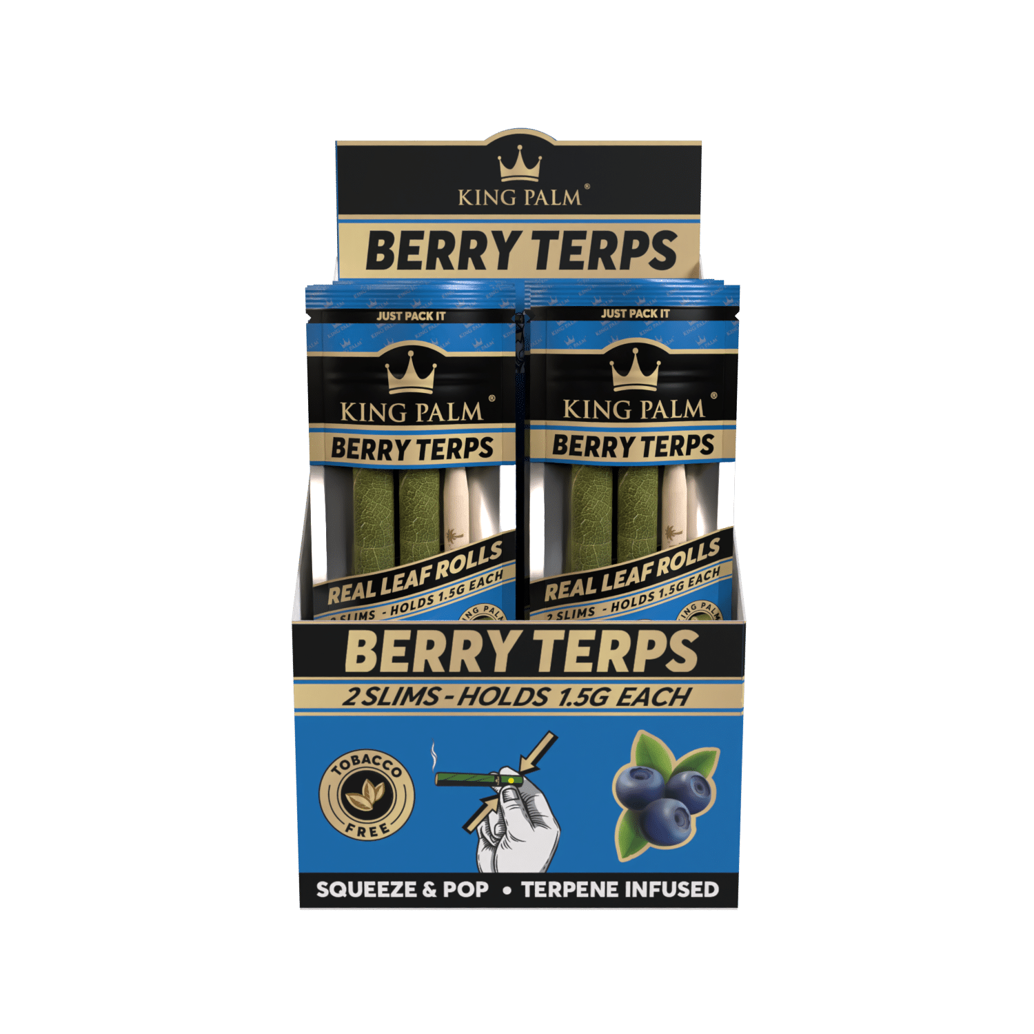 King Palm Berry Terps Display mit 20 Packungen