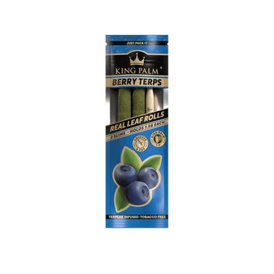 King Palm Slim Berry Terps Real Leaf Rolls 2 Stück