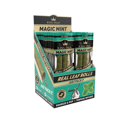 King Palm Slim Magic Mint 2er-Pack Packung schräg aufgenommen