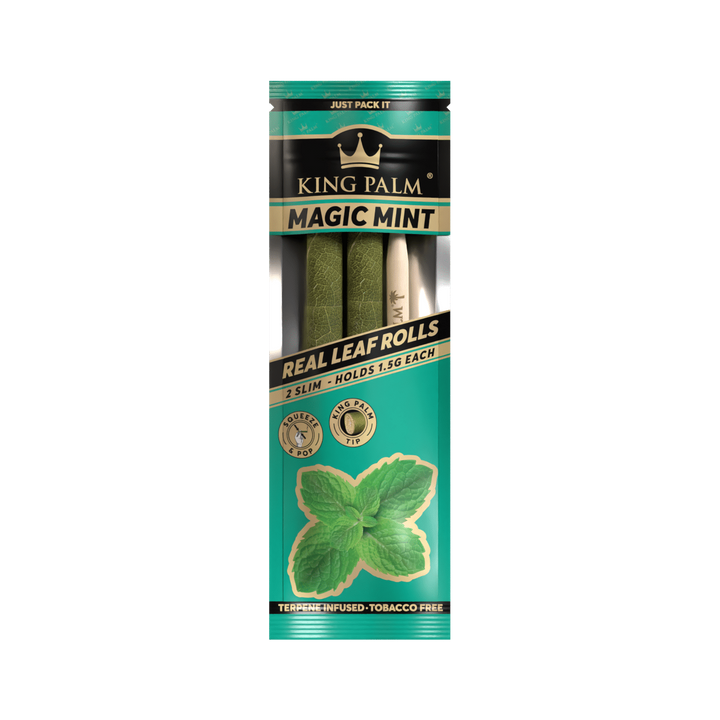 King Palm Slim Magic Mint Real Leaf Rolls 2 Stück