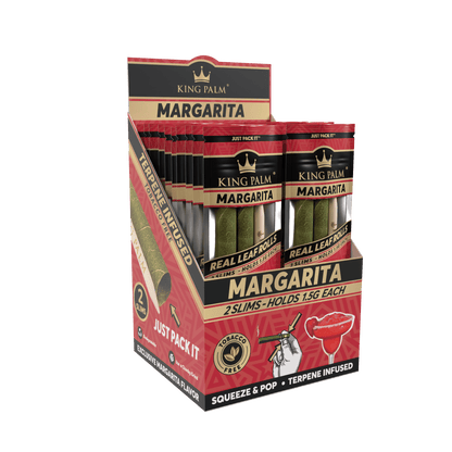 King Palm Slim Margarita Display schräg, 20 Packungen (Ansicht)