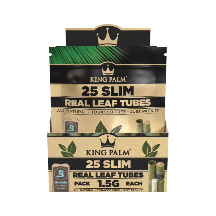 King Palm Slim Natural Display mit 8 Packungen