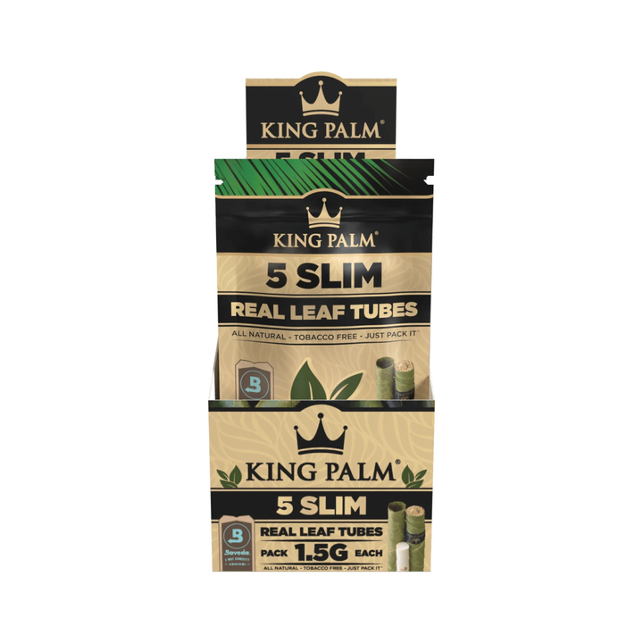 King Palm Slim Natural Display mit 15 Packungen