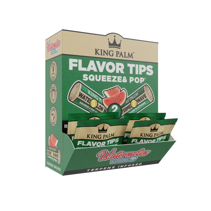 King Palm Watermelon Wave Flavor Tips 7mm Display