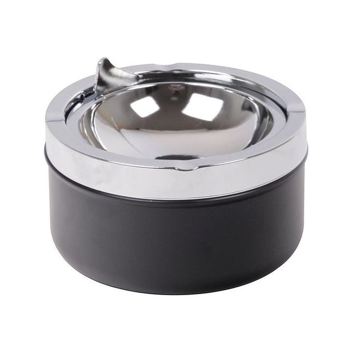 Kippaschenbecher in Schwarz matt, 11 cm