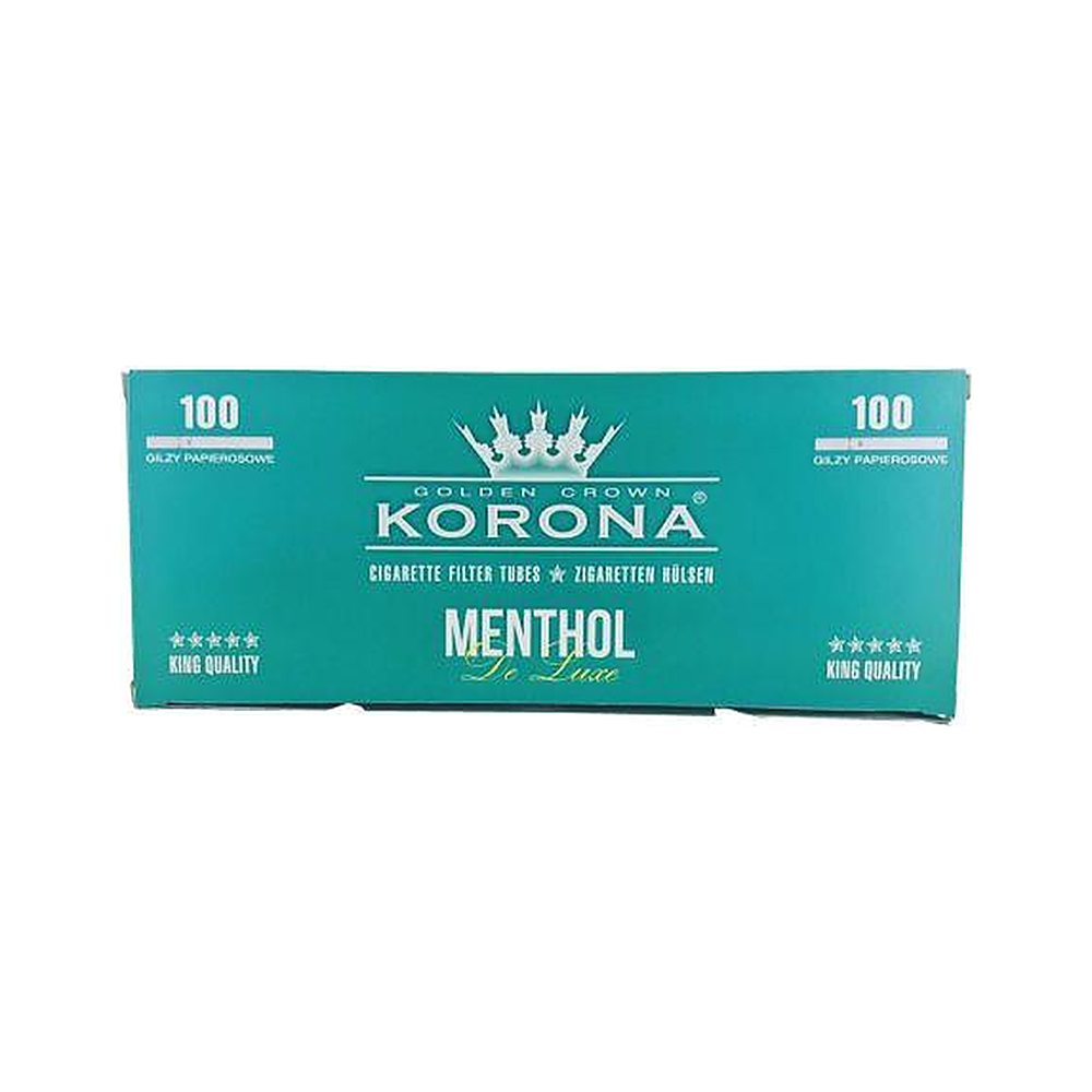Korona Deluxe Menthol Zigarettenhülsen, 100 Stück