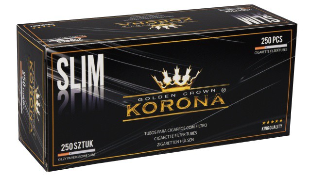 Korona Slim Zigarettenhülsen, 250 Stück
