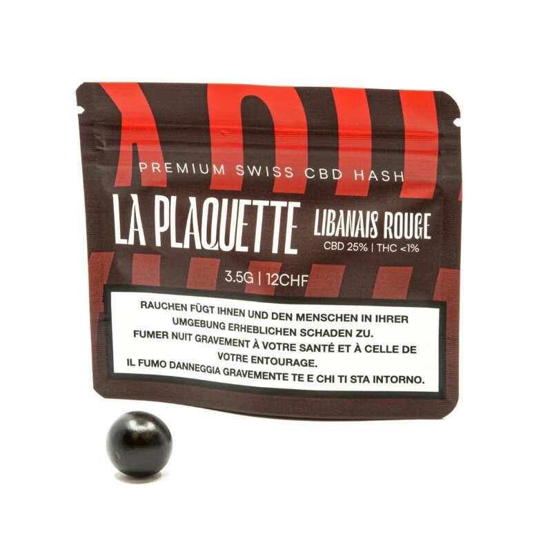 La Plaquette Libanais Rouge CBD Hash 3.5g Packung
